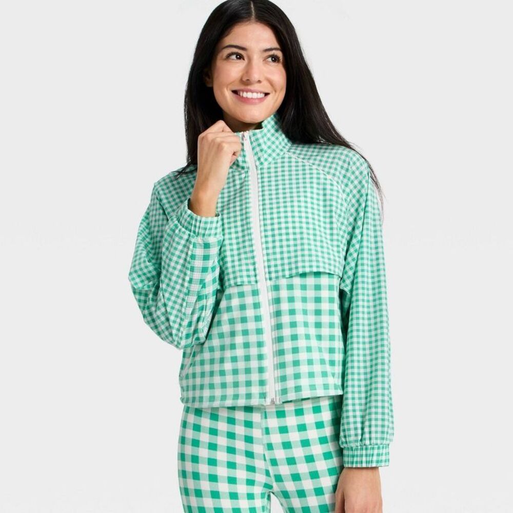 All In Motion - Women's Lightweight Run Windbreaker Jacket - All I Green - Picture 3 of 4